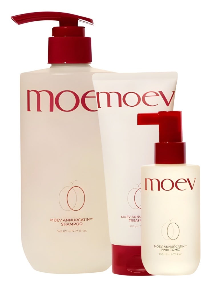 MOEV Hair Fall & Weak Roots Treatment – MOEV Anti-Hair Fall Shampoo, Strengthening Treatment & Nourishing Oil Essence Set - Image 1